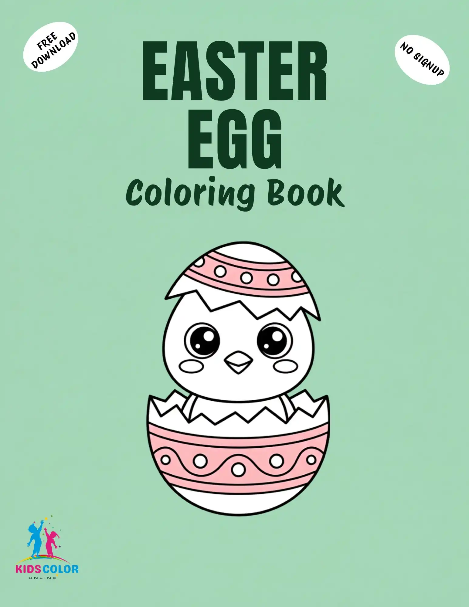 Free Easter Egg Coloring Book — Printable Pages