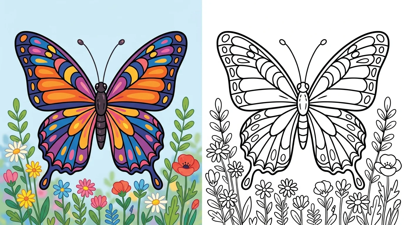butterfly coloring pages